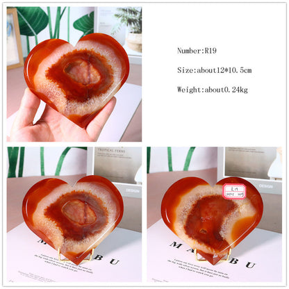 Natural Crystal Red Agate Ornaments Pure Ember
