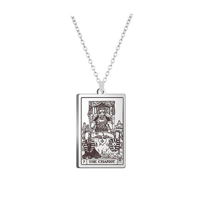 Alloy Electroplated Tarot Necklace Pure Ember the chriot