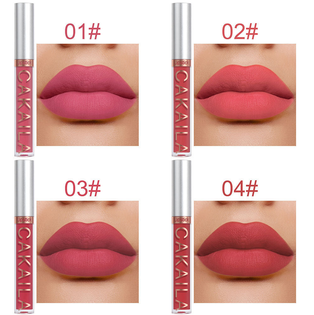 Pack Of 10 Matte Nonstick Cup Waterproof Lip Gloss Pure Ember