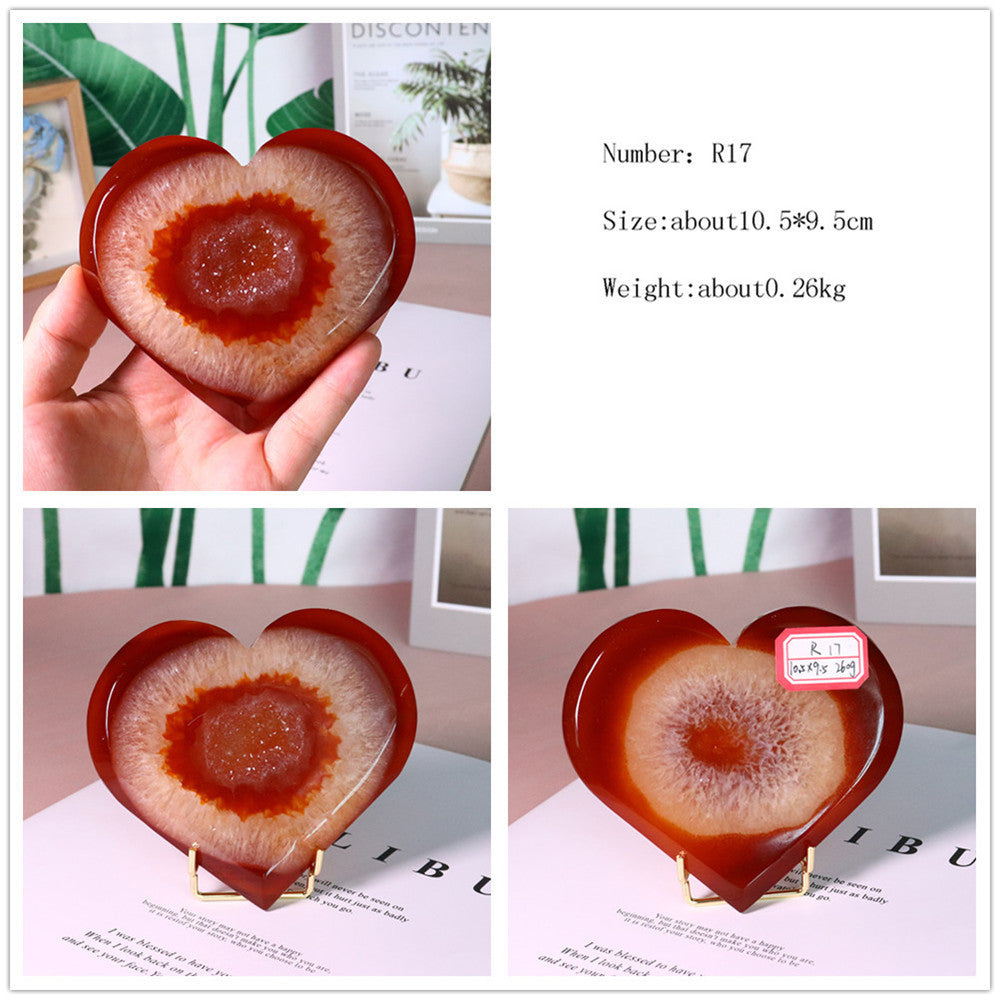 Natural Crystal Red Agate Ornaments Pure Ember