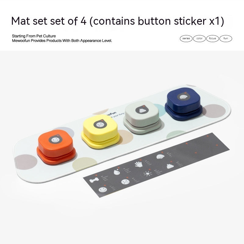 4 Colors Pet Communication Button One-click Prevent Physical Inactivity Recordable Dog Talking Button Toy Cat Toy Pet Products Pure Ember