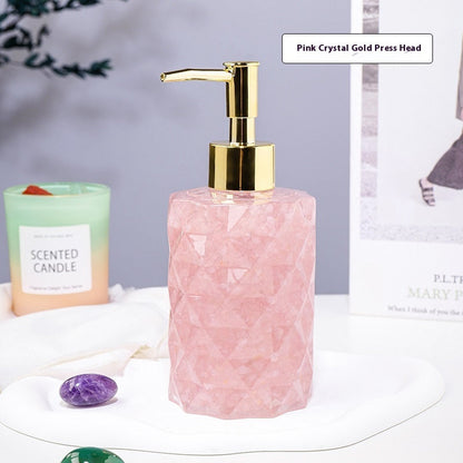 Natural Crystal Gravel Cosmetics Storage Bottle Pure Ember