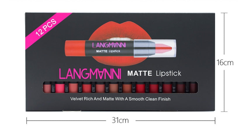 Non-Stick Cup Matte Lipstick And Lip Gloss Set Pure Ember
