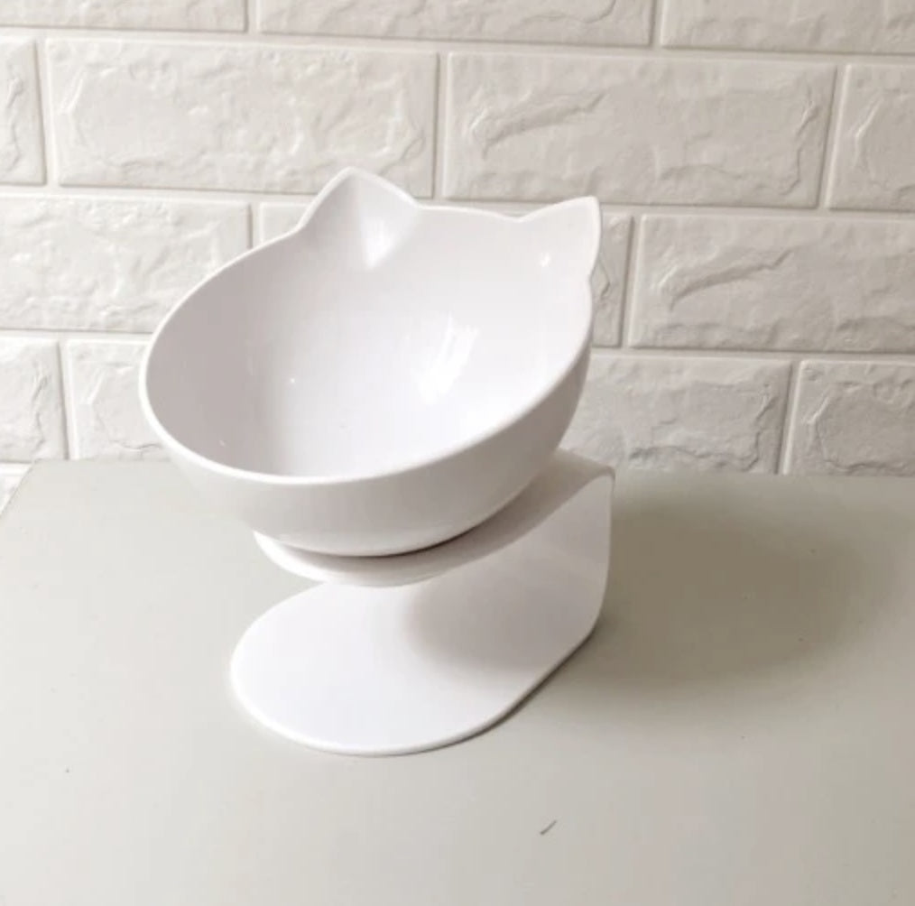 Cat Double Bowl Cat Food Bowl Protects Cervical Vertebra Pure Ember