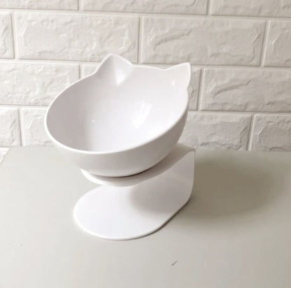 Cat Double Bowl Cat Food Bowl Protects Cervical Vertebra Pure Ember