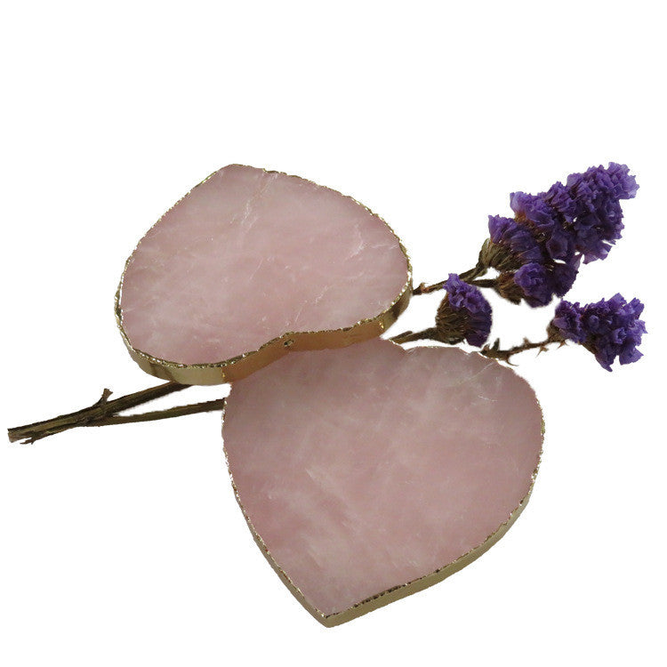 Natural hibiscus powder crystal coaster single or set of 4 Pure Ember