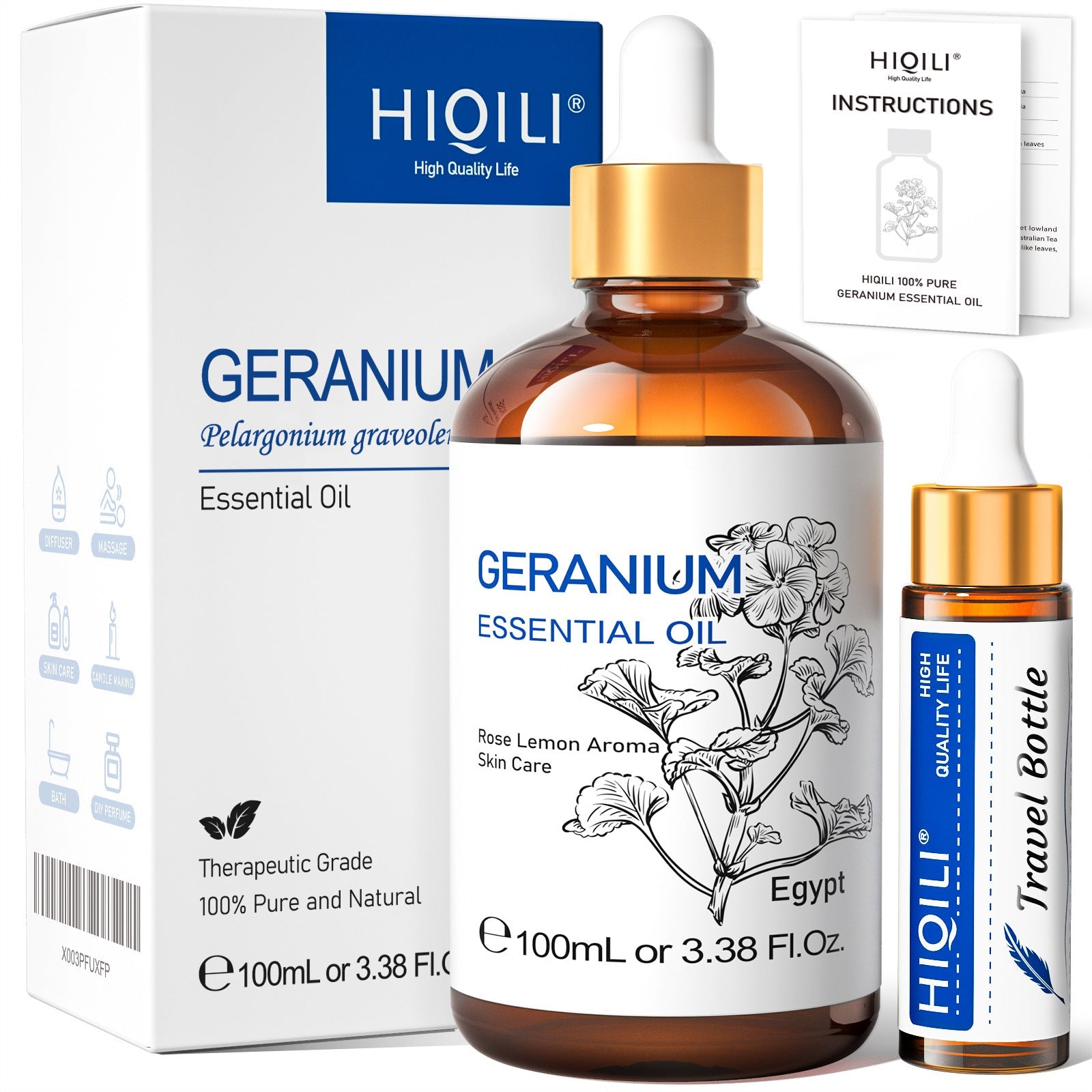 Beauty And Skin Care Single Essential Oil Plant Extract Rose Massage Oil Perfume Aromatherapy Pure Ember