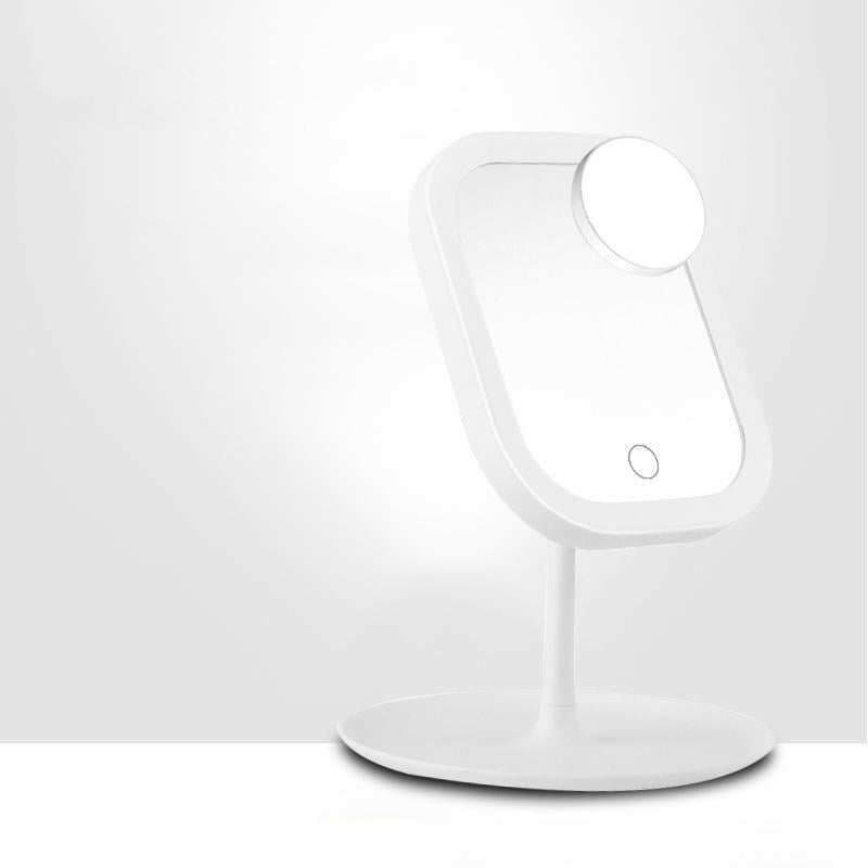 Desktop Mirror Dressing Mirror With Light Bulb Fill Light Beauty Makeup Pure Ember