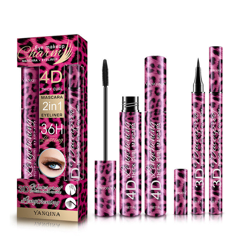 Red Leopard Eyeliner and Mascara Set Pure Ember