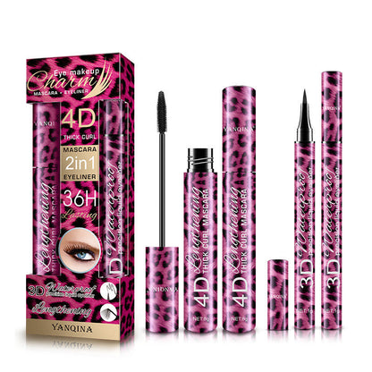 Red Leopard Eyeliner and Mascara Set Pure Ember