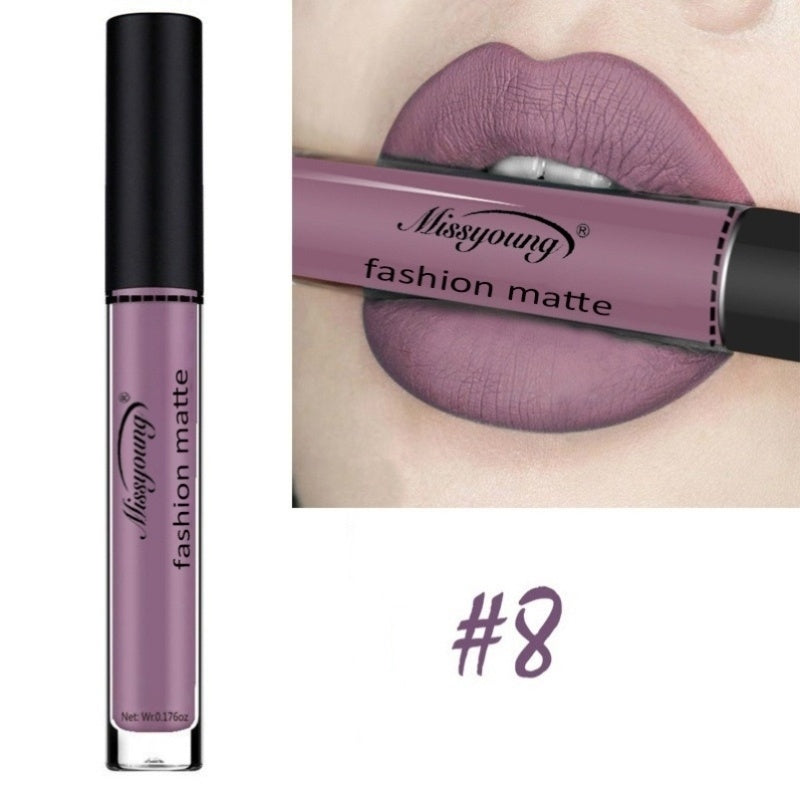 Liquid Lip Gloss Lipstick Non-Stick Matte Makeup Lipstick Pure Ember