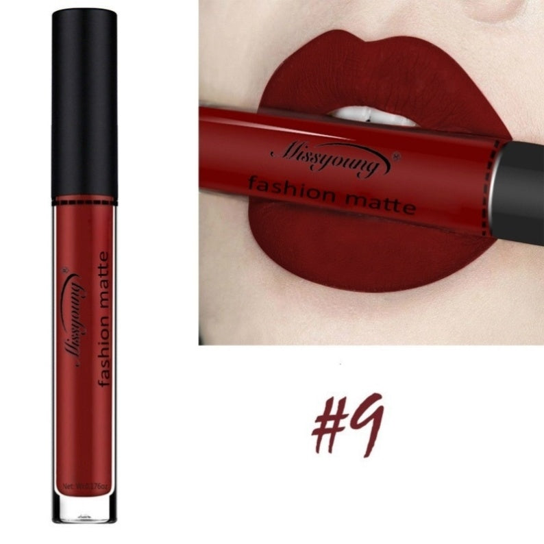 Liquid Lip Gloss Lipstick Non-Stick Matte Makeup Lipstick Pure Ember