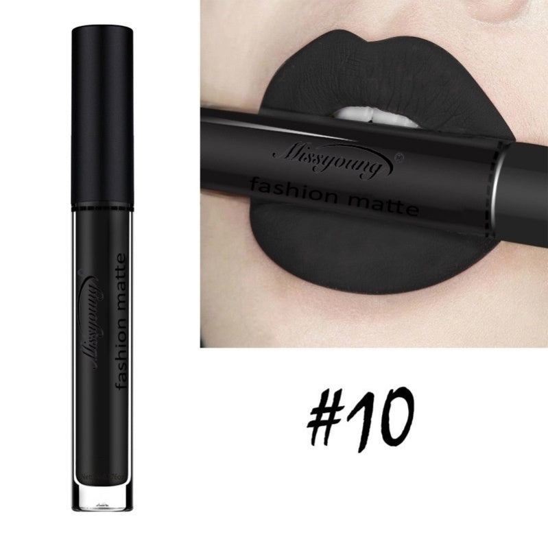 Liquid Lip Gloss Lipstick Non-Stick Matte Makeup Lipstick Pure Ember