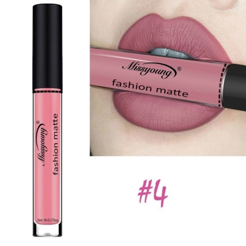 Liquid Lip Gloss Lipstick Non-Stick Matte Makeup Lipstick Pure Ember