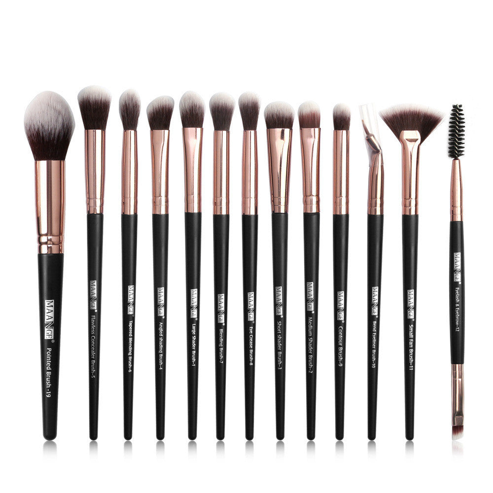 Factory Direct Sale Maange New Product 13 Eye Makeup Brush Set Eyeshadow Brush Beauty Tools Hot Sale Pure Ember
