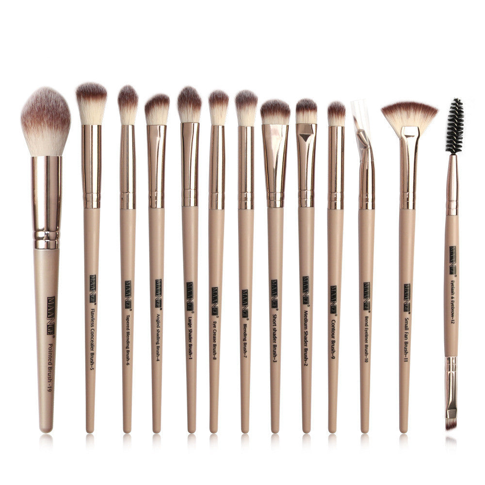 Factory Direct Sale Maange New Product 13 Eye Makeup Brush Set Eyeshadow Brush Beauty Tools Hot Sale Pure Ember