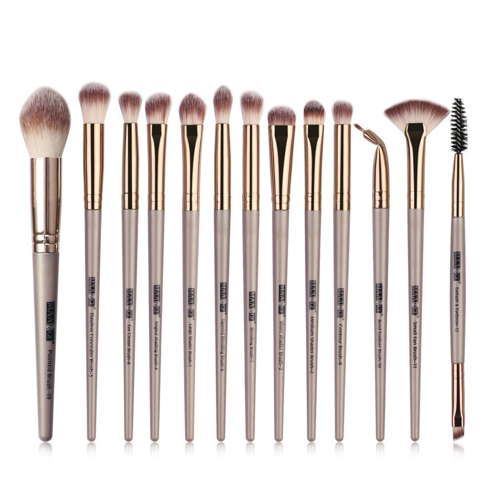 Factory Direct Sale Maange New Product 13 Eye Makeup Brush Set Eyeshadow Brush Beauty Tools Hot Sale Pure Ember