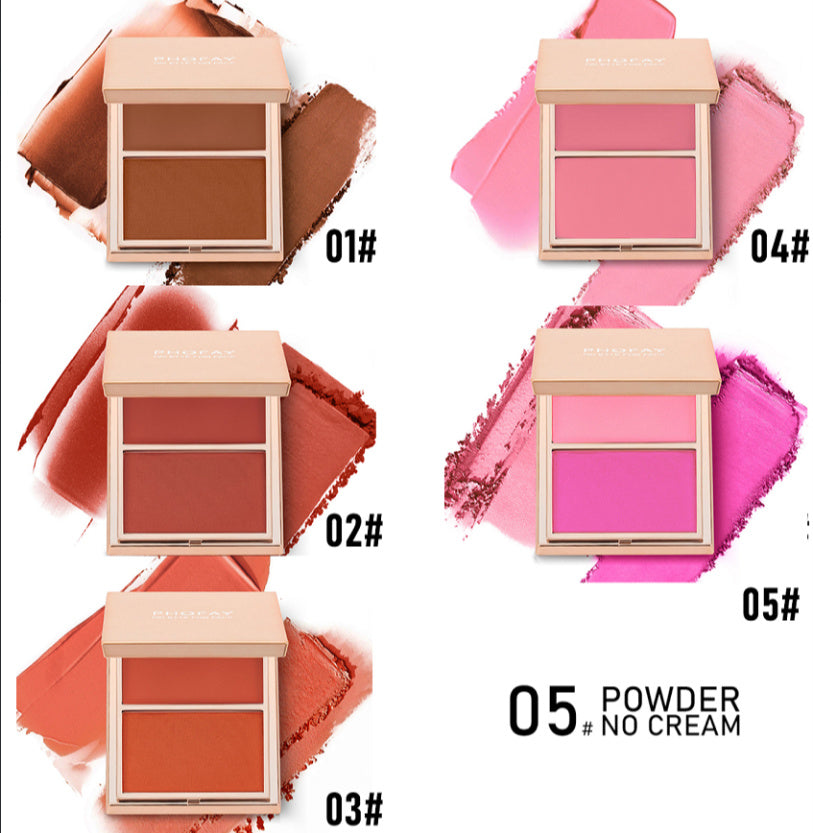 PHOFAY Double-Take Cream & Powder Blush Duo Pure Ember