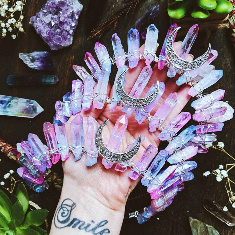 Rainbow Mermaid Colors Natural Crystal Pure Ember