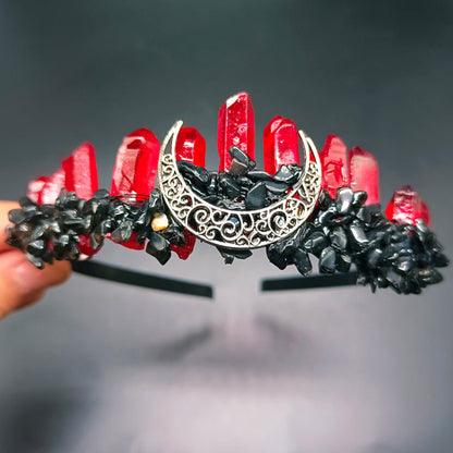 Natural Multicoloured Crystal Crown Pure Ember