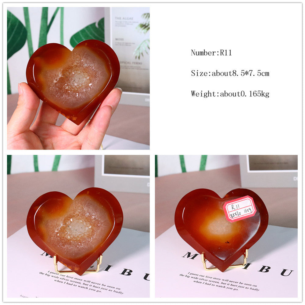 Natural Crystal Red Agate Ornaments Pure Ember