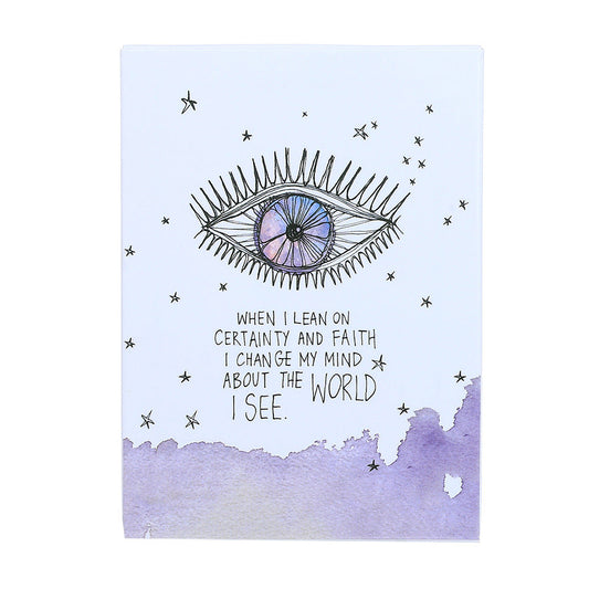 Tarot Divination Oracle Decks Pure Ember when i lean on certainty and faith i change my mind about the wold i see