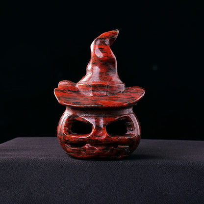 Natural Crystal Halloween Decorative Carving Ornament Pure Ember