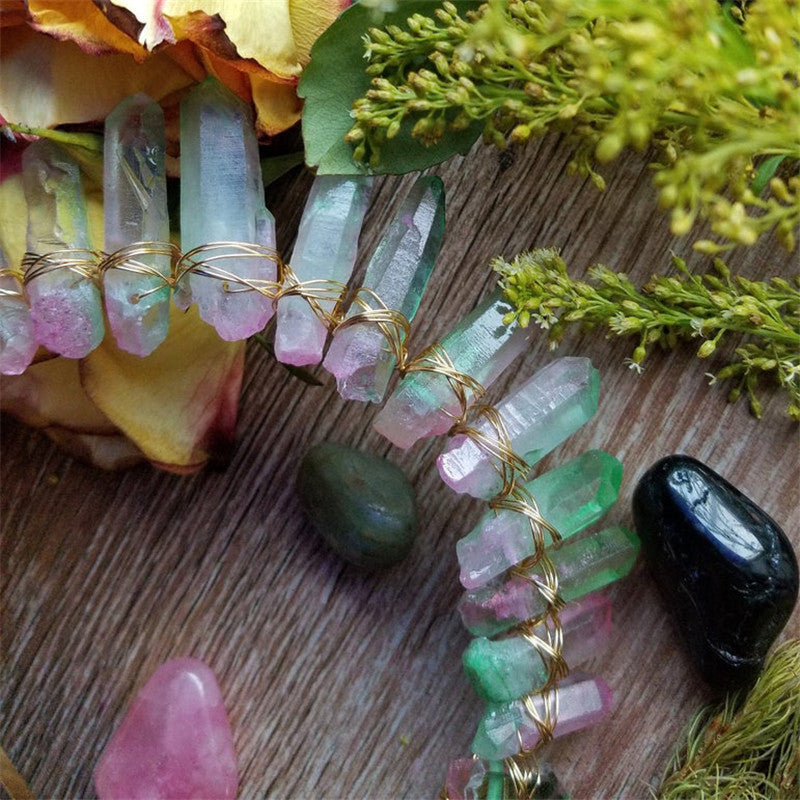 Natural Crystal Crown Headband Pure Ember