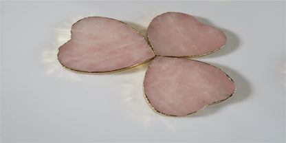 Natural hibiscus powder crystal coaster single or set of 4 Pure Ember