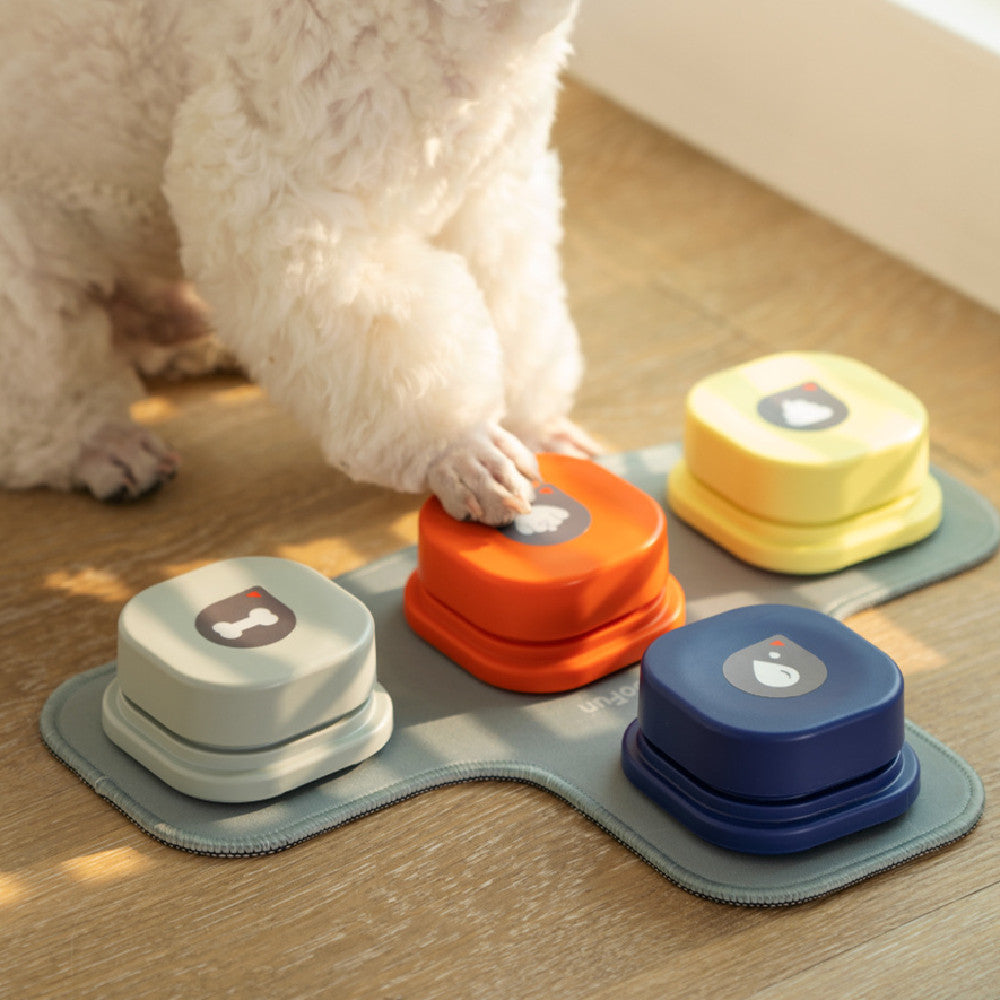 4 Colors Pet Communication Button One-click Prevent Physical Inactivity Recordable Dog Talking Button Toy Cat Toy Pet Products Pure Ember