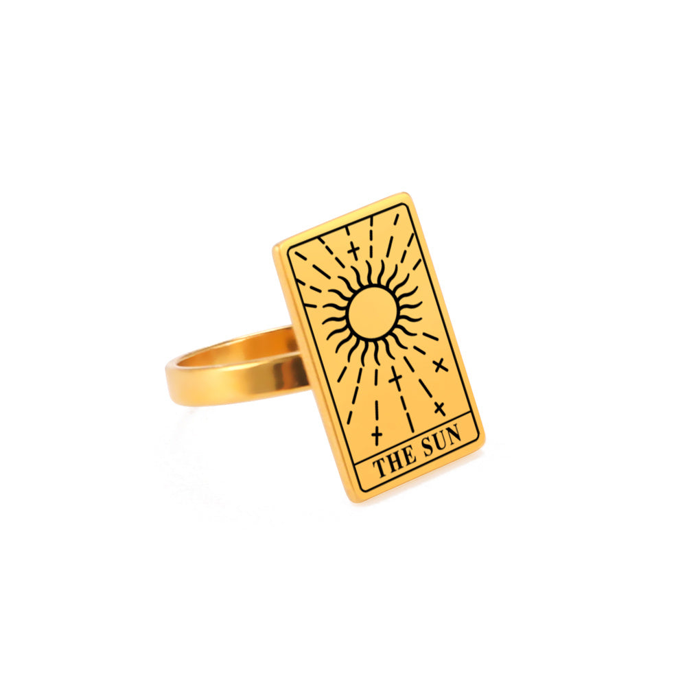 Constellation Tarot Ring Pure Ember the sun