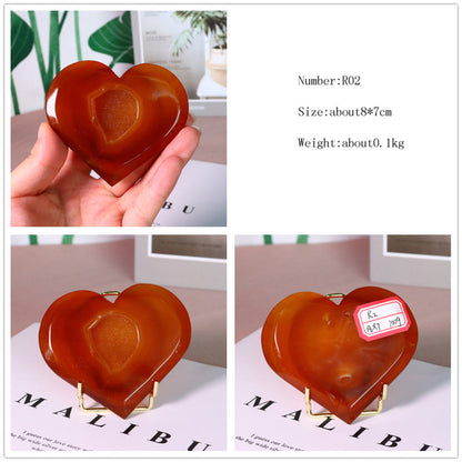 Natural Crystal Red Agate Ornaments Pure Ember