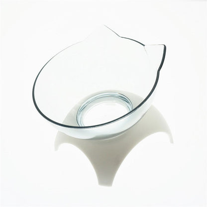 Cat Double Bowl Cat Food Bowl Protects Cervical Vertebra Pure Ember