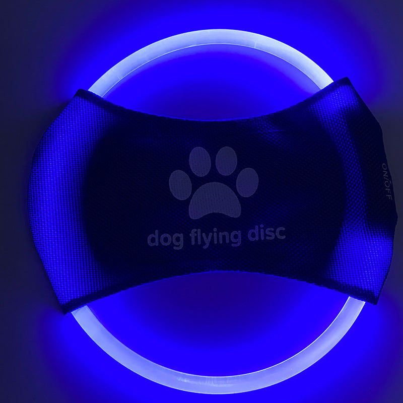 Dog Flying Discs Light Glowing LED LuminousTrainning Interactive Toys Game Flying Discs Dog Toy Pet Dog Accessories Pet Products Pure Ember