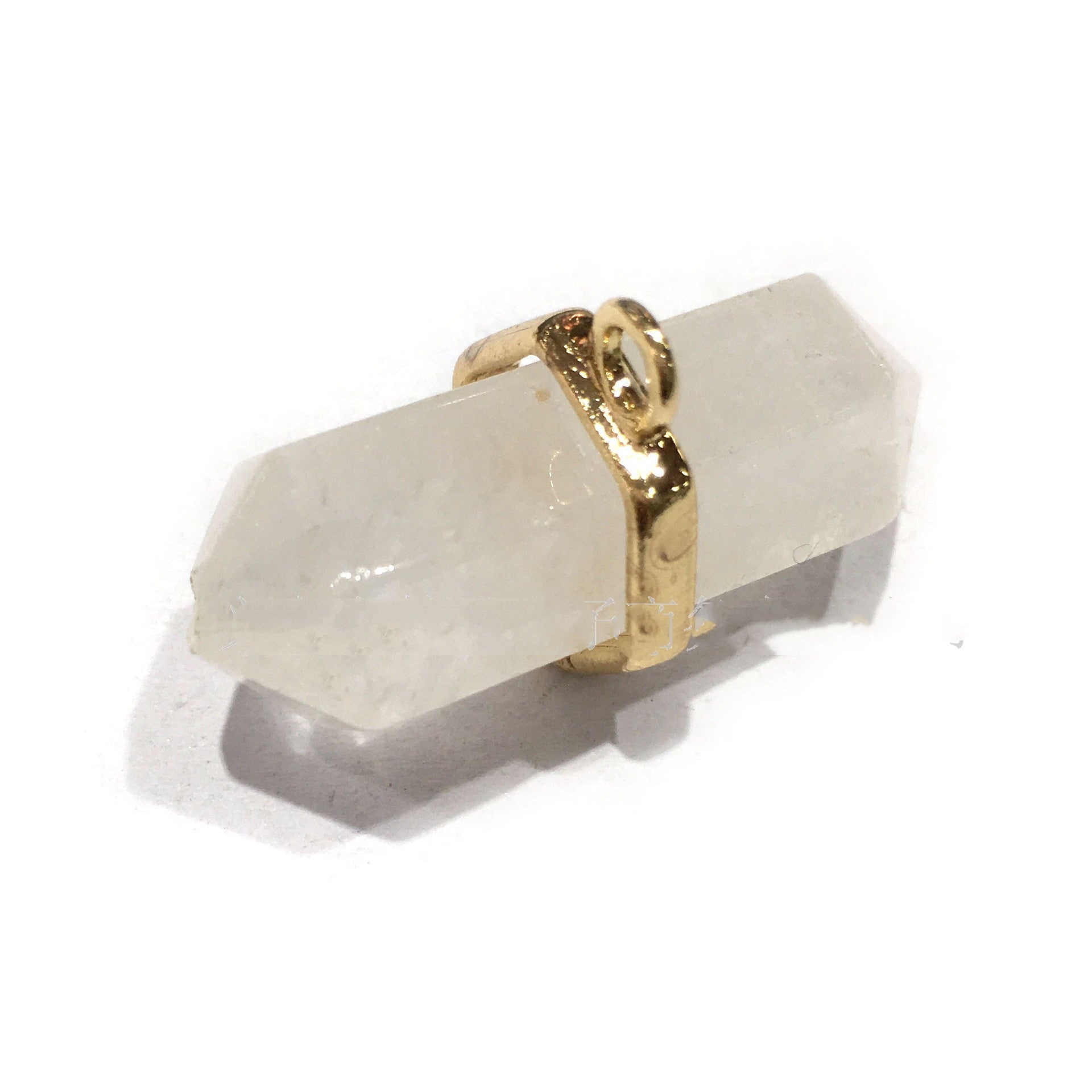 Natural Clear Quartz Crystal Hexagon Pendant Only Pure Ember