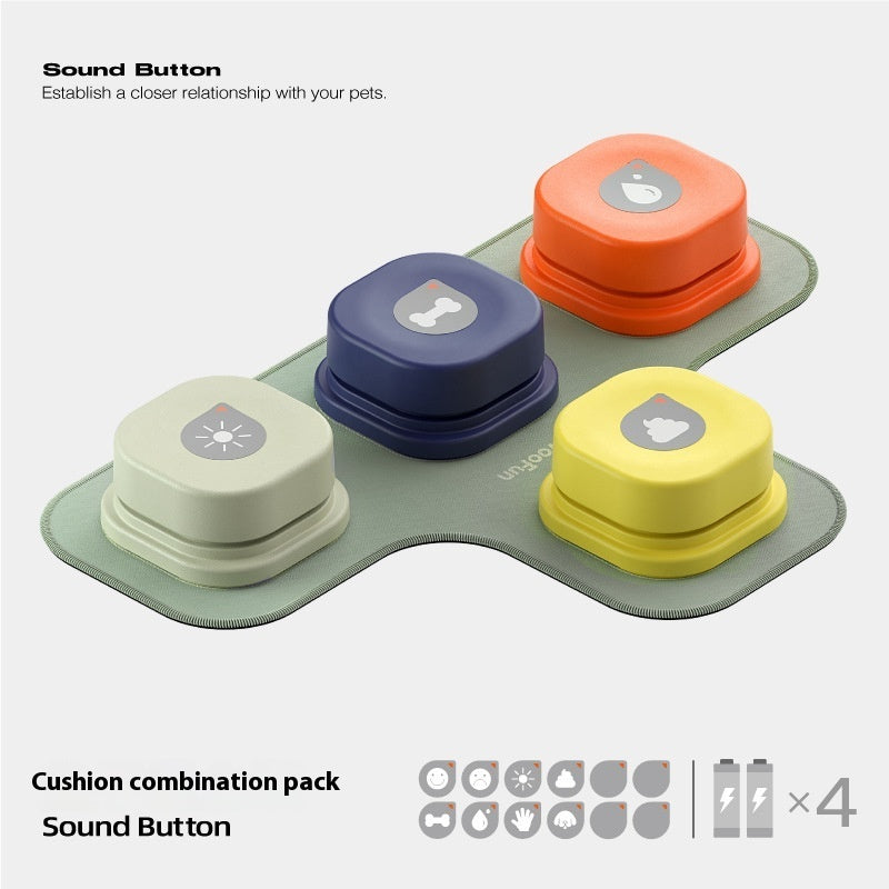 4 Colors Pet Communication Button One-click Prevent Physical Inactivity Recordable Dog Talking Button Toy Cat Toy Pet Products Pure Ember