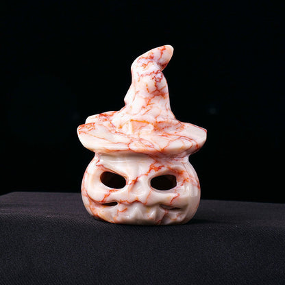 Natural Crystal Halloween Decorative Carving Ornament Pure Ember