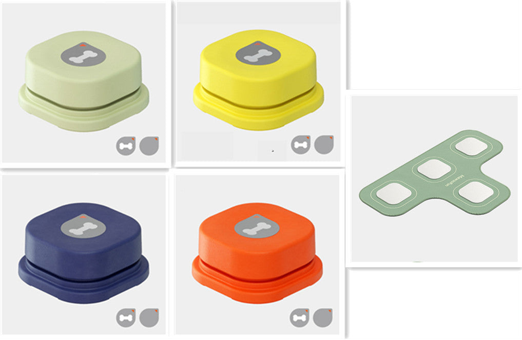 4 Colors Pet Communication Button One-click Prevent Physical Inactivity Recordable Dog Talking Button Toy Cat Toy Pet Products Pure Ember