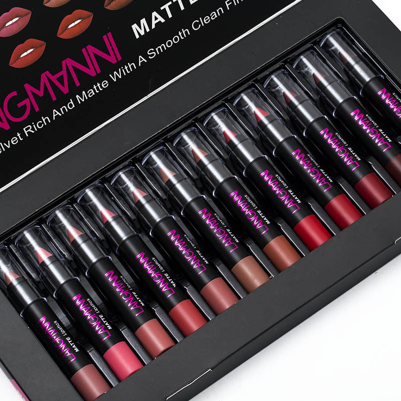 Non-Stick Cup Matte Lipstick And Lip Gloss Set Pure Ember
