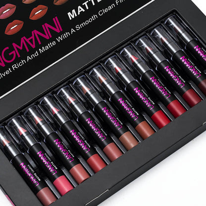Non-Stick Cup Matte Lipstick And Lip Gloss Set Pure Ember