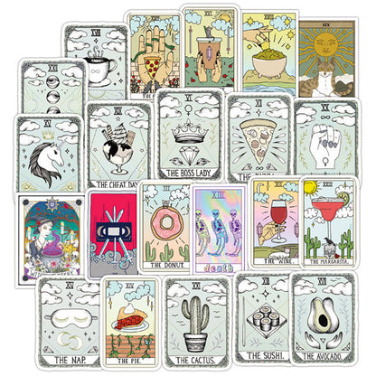 50 Tarot Divination Stickers Pure Ember