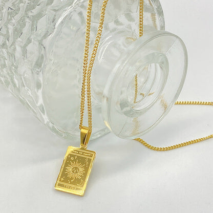Tarot Pendant Necklace Stainless Steel Pure Ember