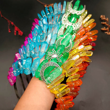 Natural Crystal Crown Hair Band Pure Ember