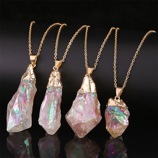 Natural Crystal Tooth Pendant Pure Ember