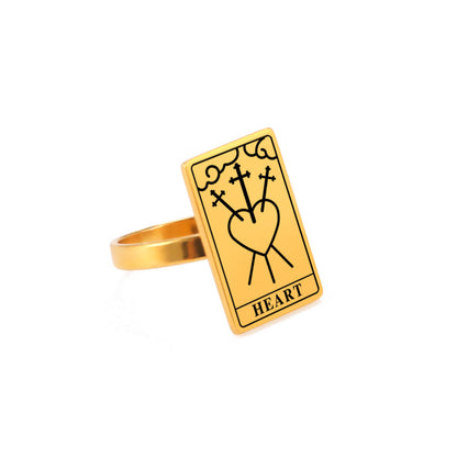 Constellation Tarot Ring Pure Ember heart