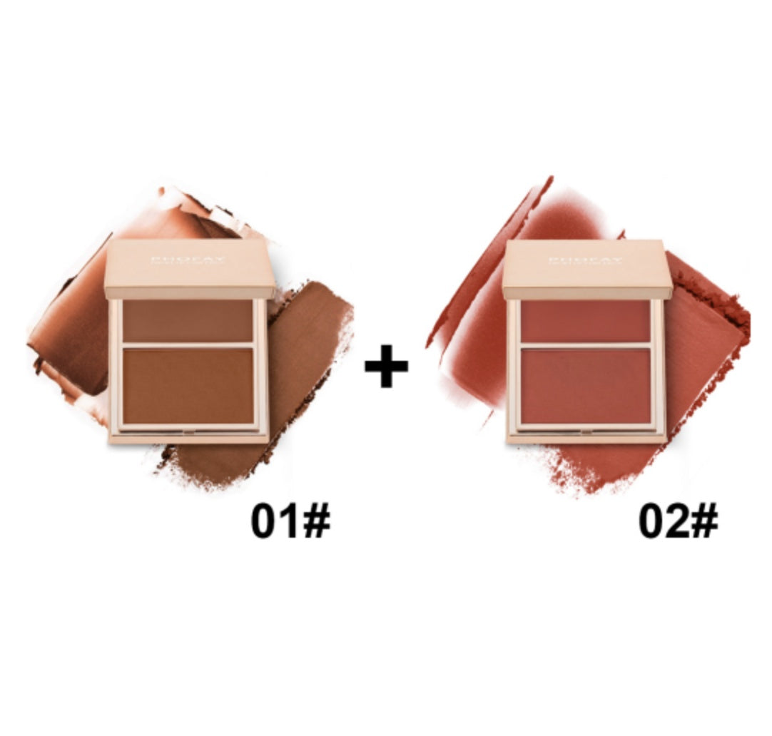 PHOFAY Double-Take Cream & Powder Blush Duo Pure Ember