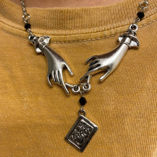 Tarot Witch Point Alphabet Necklace Pure Ember