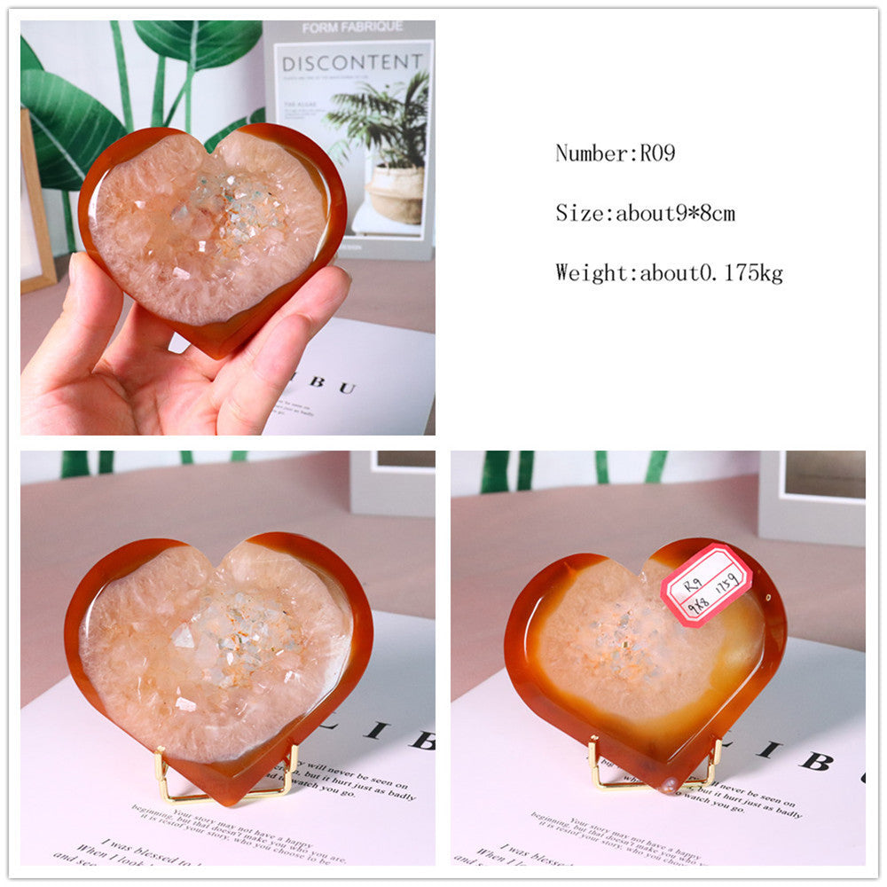 Natural Crystal Red Agate Ornaments Pure Ember