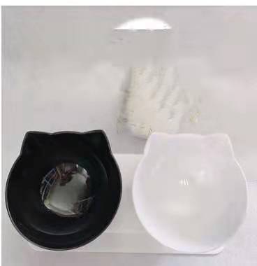 Cat Double Bowl Cat Food Bowl Protects Cervical Vertebra Pure Ember