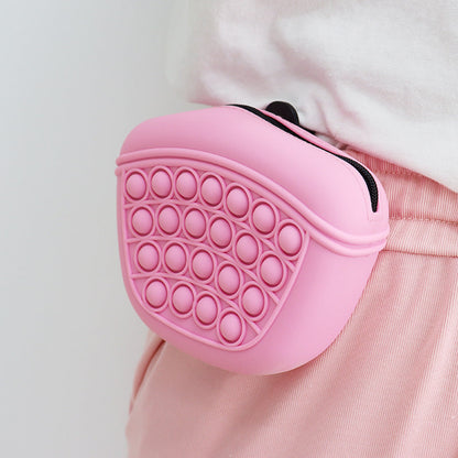 Bag Silicone Feed Dogs Treat Pouch Pet Training Bag Bundle Pocket Waist Pack Pet Portable Dog Training Waist Bag Treat Snack Bait Dogs Soft Washable Outdoor Feed Storage Pouch Food Reward Silica Bags Pure Ember